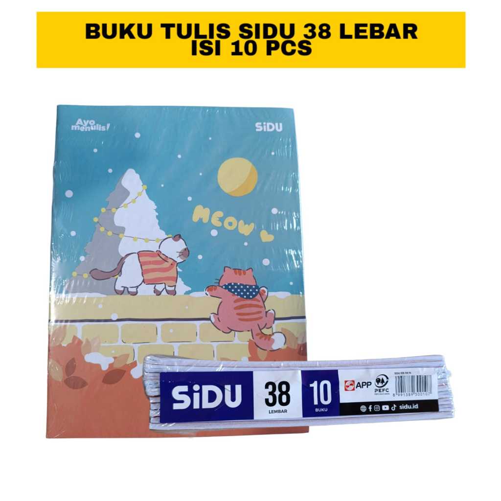 

BUKU TULIS SIDU 38 LEMBAR ISI 10 PCS