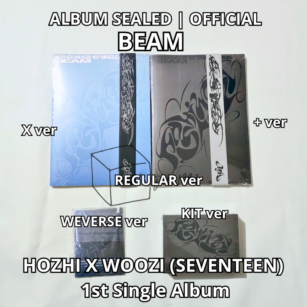[ READY NEW OFFICIAL ] HOSHI X WOOZI ( SEVENTEEN ) - 1st Single Album [ BEAM ] ( Standard ver / Phot