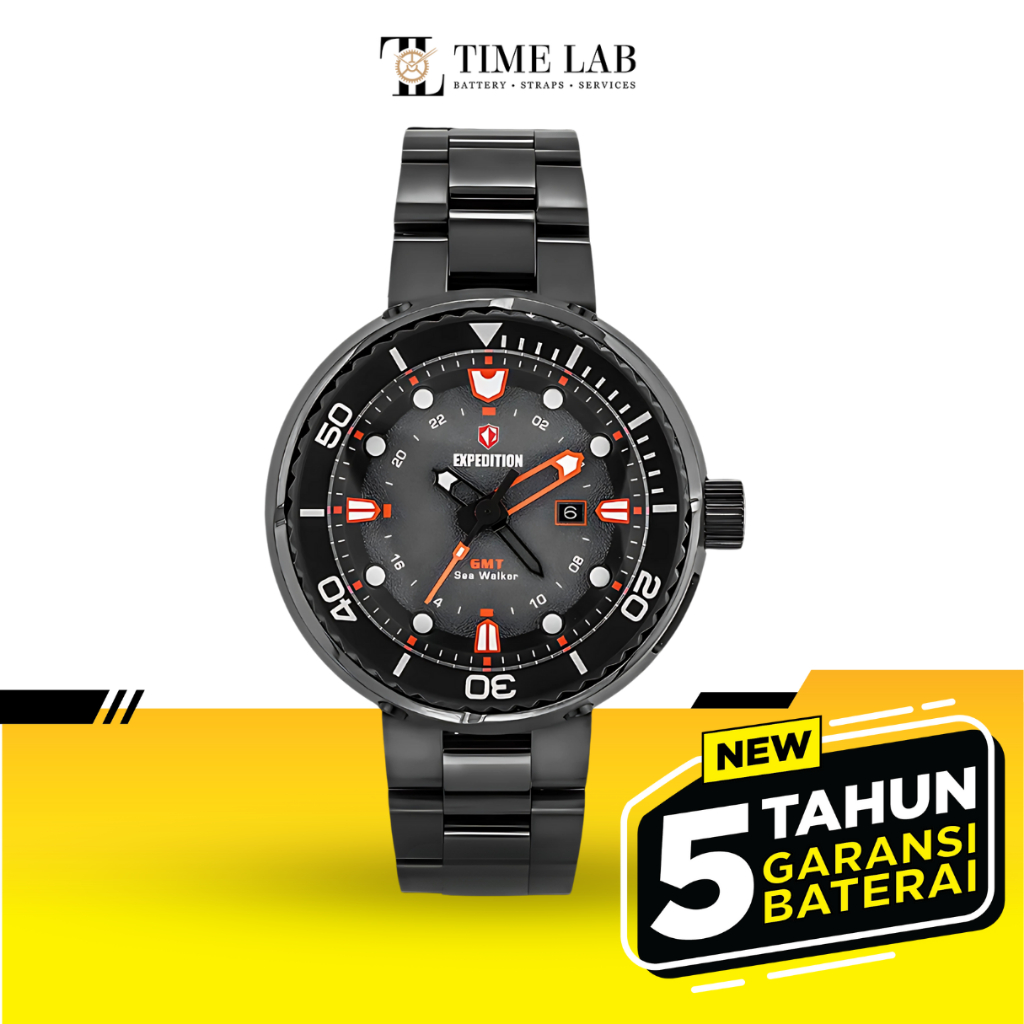 JAM TANGAN PRIA EXPEDITION 6727 / EXF6727 / E6727 DIVERS STAINLESS STEEL ORIGINAL GARANSI RESMI