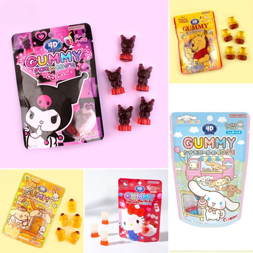 

SANRIO 4D GUMMY CAMILAN PERMEN ORGINAL KARTUN KARAKTER SANRIO LUCU