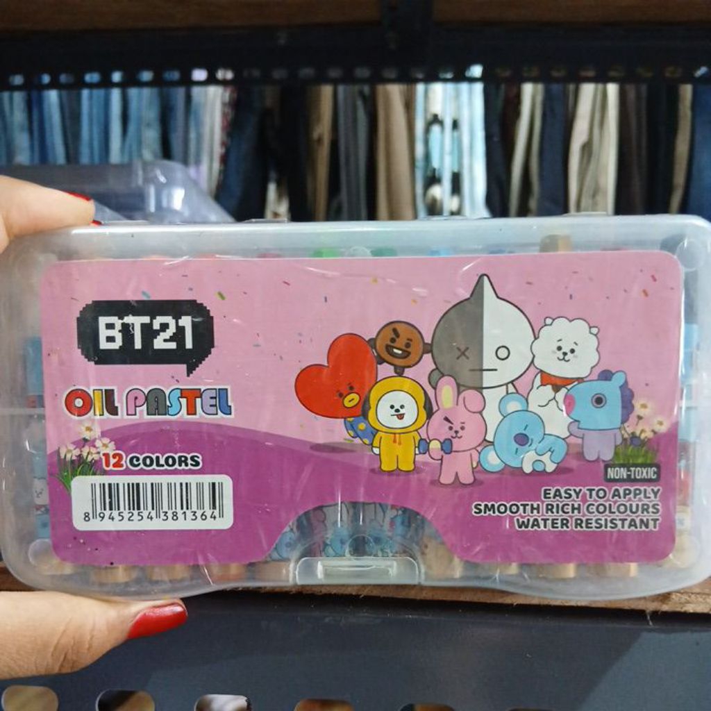 

Crayon BT21 OIL PASTEL/12 COLORS