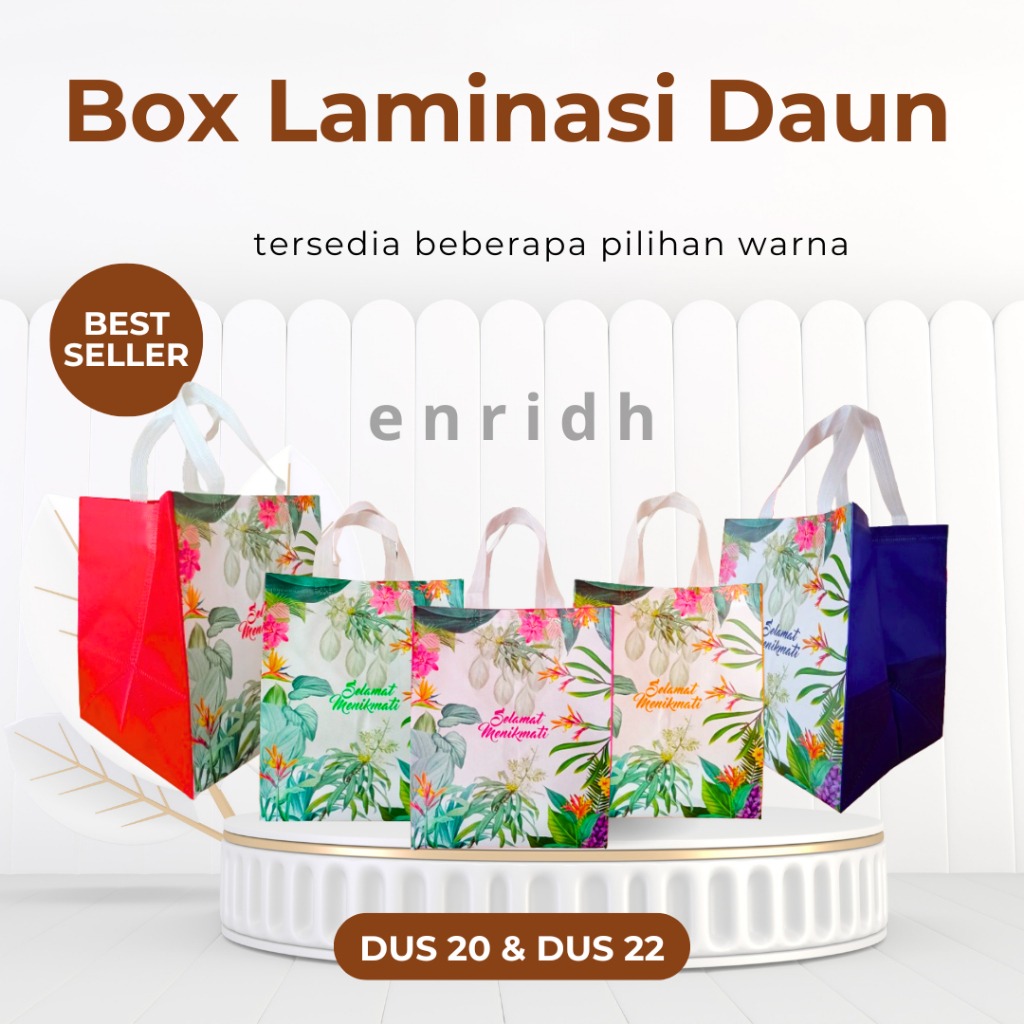 

TAS HAJATAN MOTIF LAMINASI DAUN (Lusin 12Pcs) TAS HAMPERS/ TAS BOX NASI/ TAS LAMINASI (DUS 22) (DUS 20)