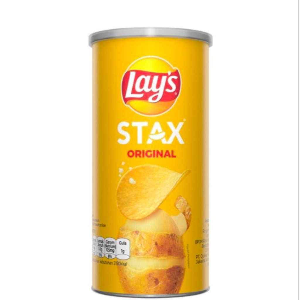 

Lay's Stax/Chiki Lay's Kaleng/Lay's Original/Keripik Kentang/Cemilan Keluarga