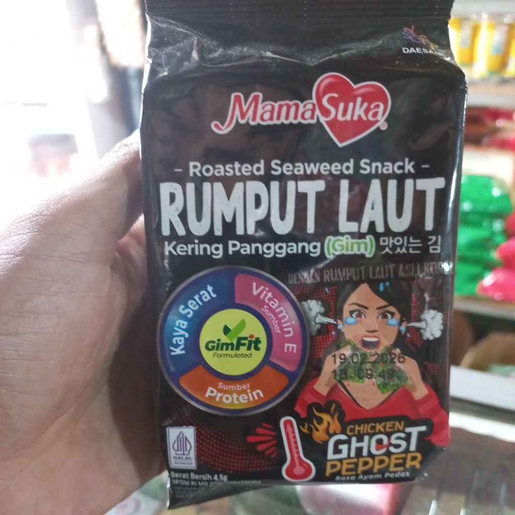 

Rumput Laut kering Panggang, Chiken Ghost Pepper MamaSuka