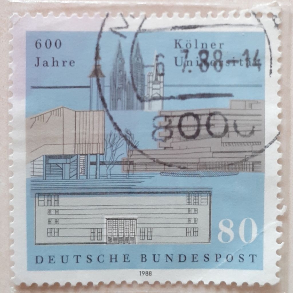 

Perangko Jerman University Buildings and City Landmarks Tahun 1988