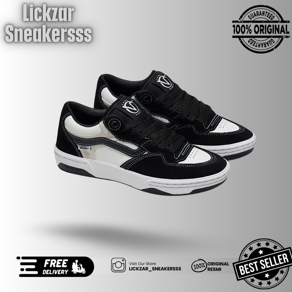 Vans Rowan 2 Black & White ORIGINAL RESMI PT NAVYA