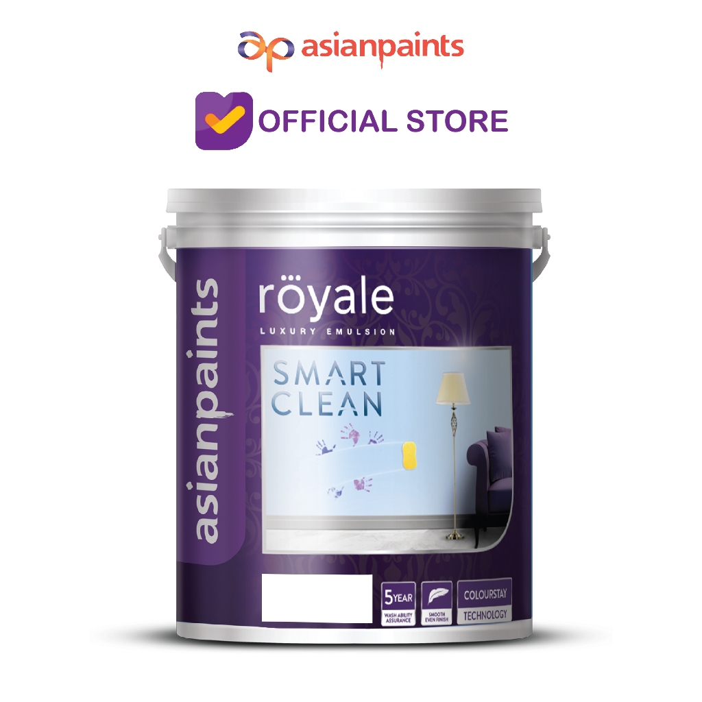 Cat Tembok Dalam Asian Paint Smart Clean Tinting (Bisa Request) 20 Lt