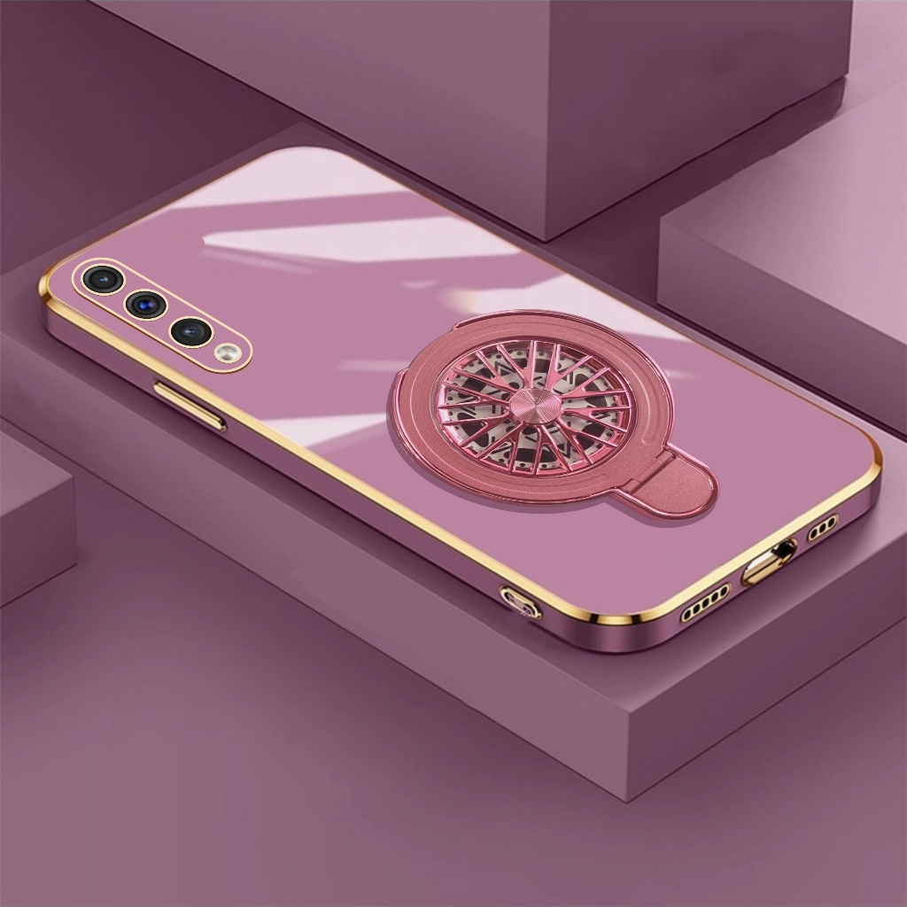 Soft Case Samsung A50 A50s A30s Ring Magnetic Holder Wireles Gyroscope Spinner Plating Mewah
