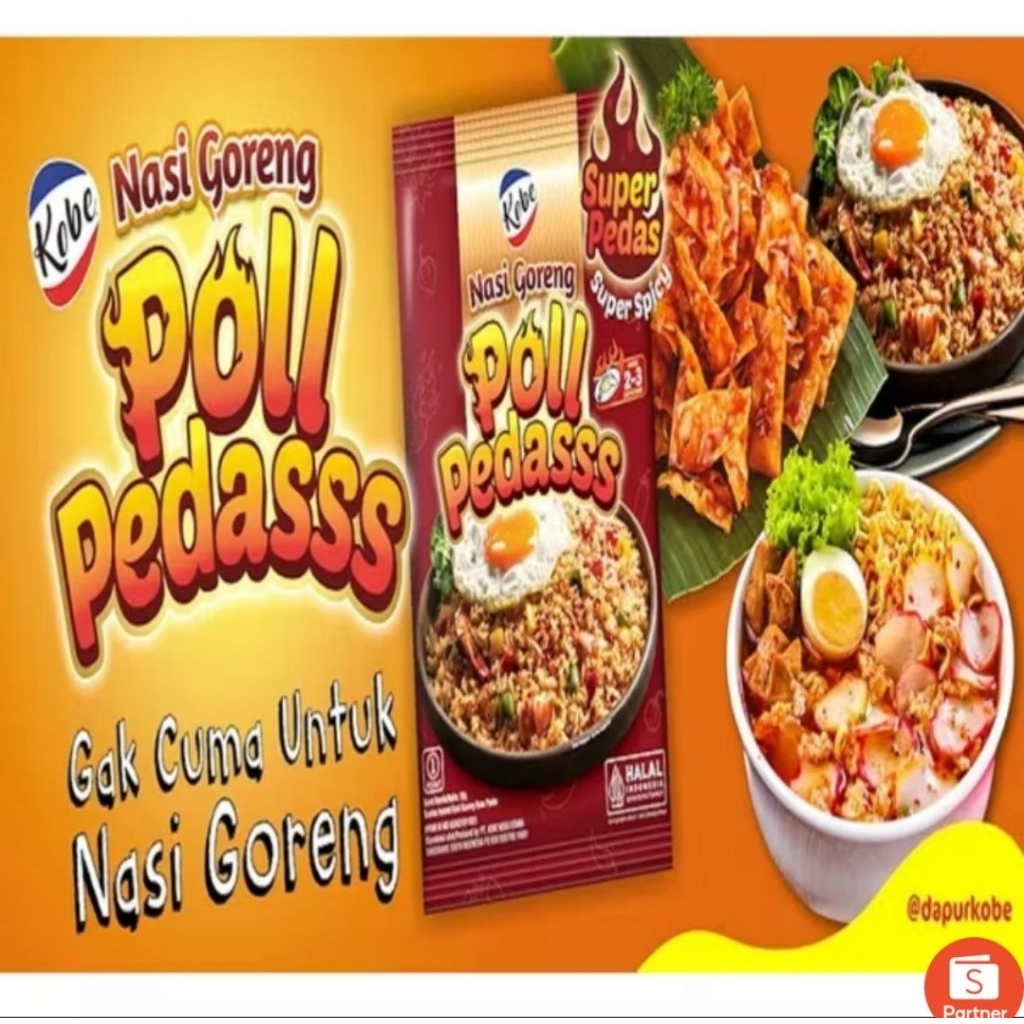 

Kobe Nasi Goreng Poll Pedas 15gr