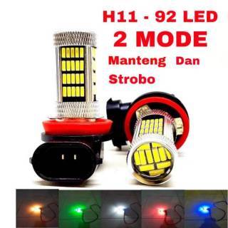 LED FOGLAMP H11 2 MODE MANTENG DAN KEDIP