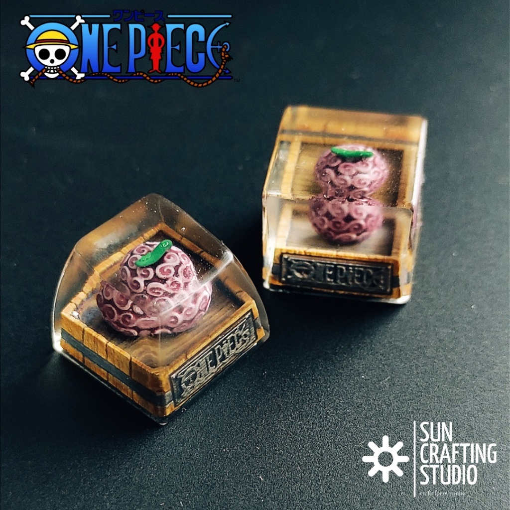 Artisan Keycap One Piece Custom Keycaps Anime Buah Gomu