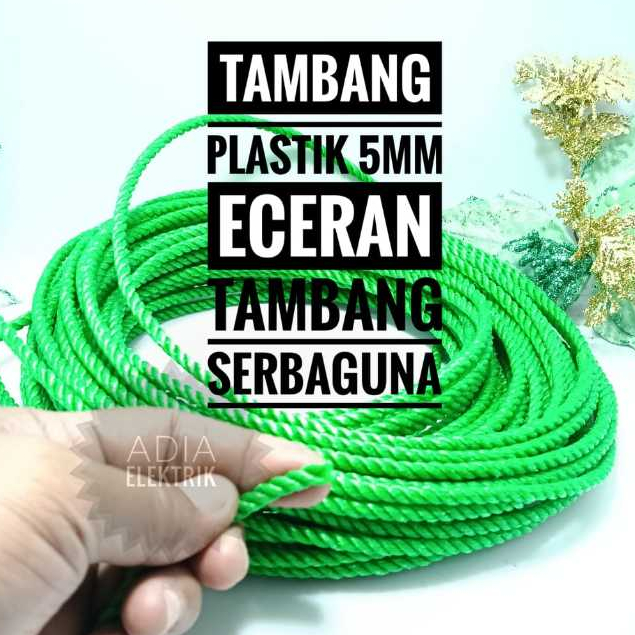 

Tali Tambang Plastik 5mm 1 Roll Panjang 25 Meter