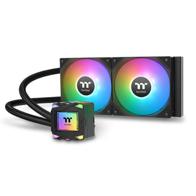 THERMALTAKE CPU AIO COOLER LA240 ARGB (240MM RADIATOR + 2X ARGB FANS) BLACK