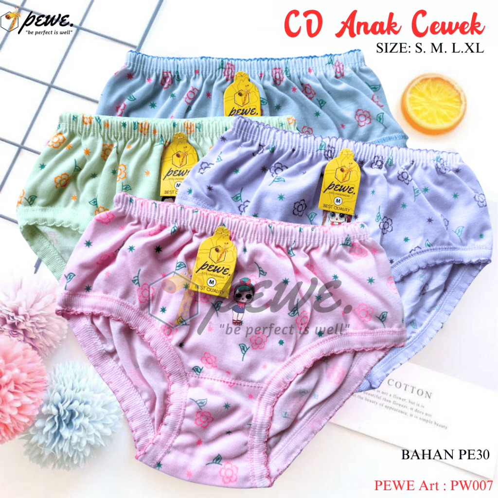 Grosir Celana Dalam Anak Cewek Perempuan Lembut Dan Adem / Cd Anak Perempuan Murah Harga Grosiran /C
