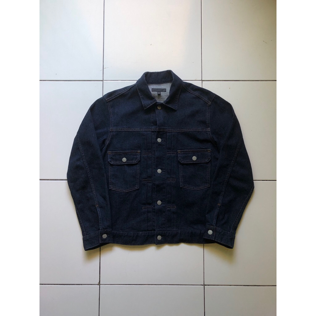 Uniqlo Type 2 Denim Jacket Blue Indigo