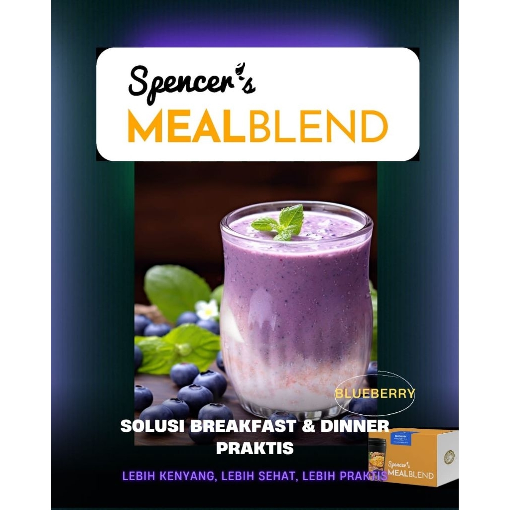 

SPENCER'S MEALBLEND - BLUEBERRY - solusi cerdas hidup sehat