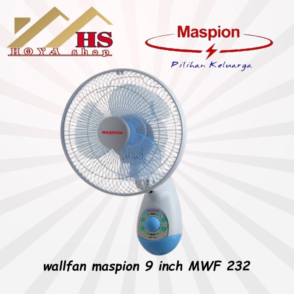 MASPION kipas angin dinding 9 inch MWF 232, wall fan maspion 9 inch MWF 232