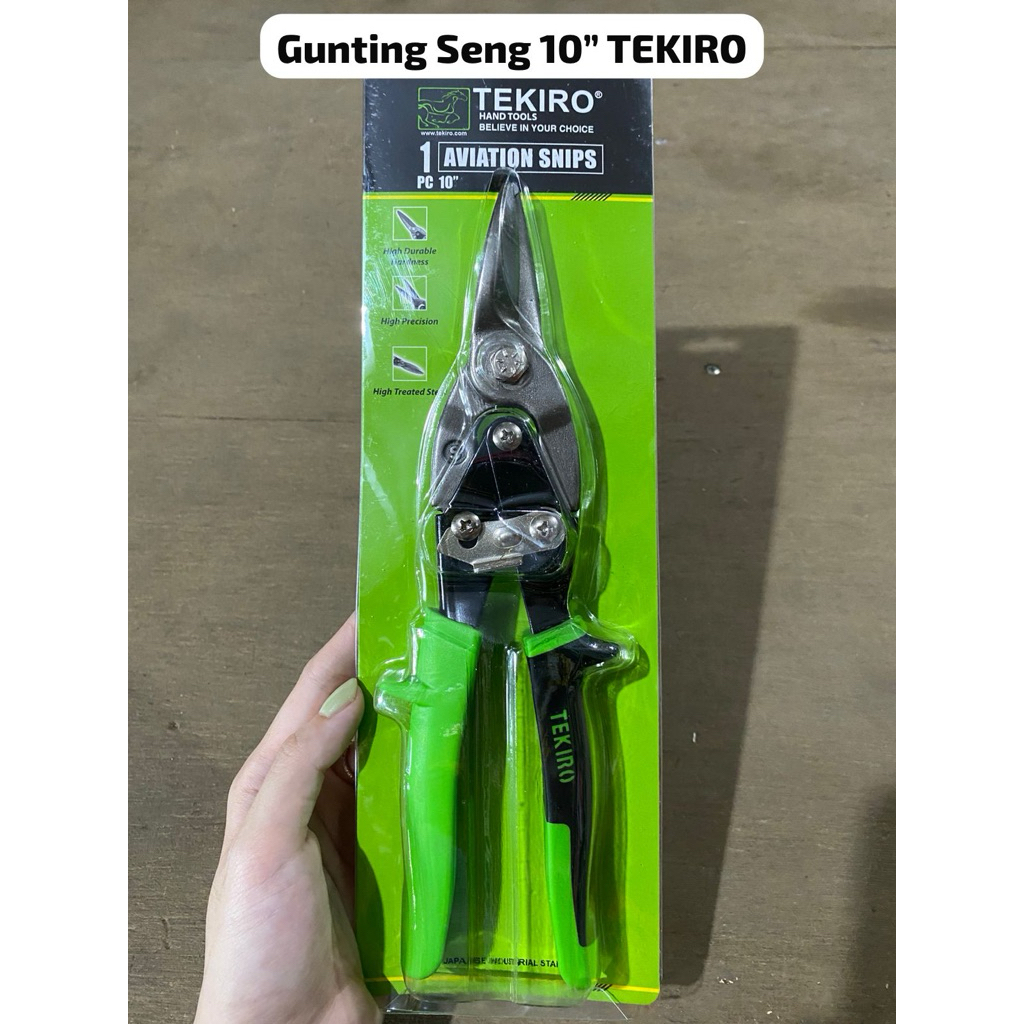 Tekiro Gunting seng 10 INCH/ Gunting holo tekiro/ gunting Baja Ringan, gunting Seng / gunting plat b