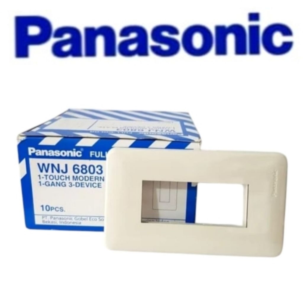 PLAT PANASONIC WNJ 6803 PLATE FRAME PAPAN 3 GANG 3 LUBANG WNJ6803