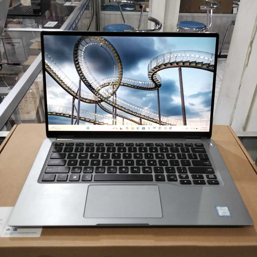 Laptop Murah Dell 7400 2in1 i5 Gen 8 RAM 16GB SSD 256GB 14" FHD Touchscreen Flip 360 Key Backlight