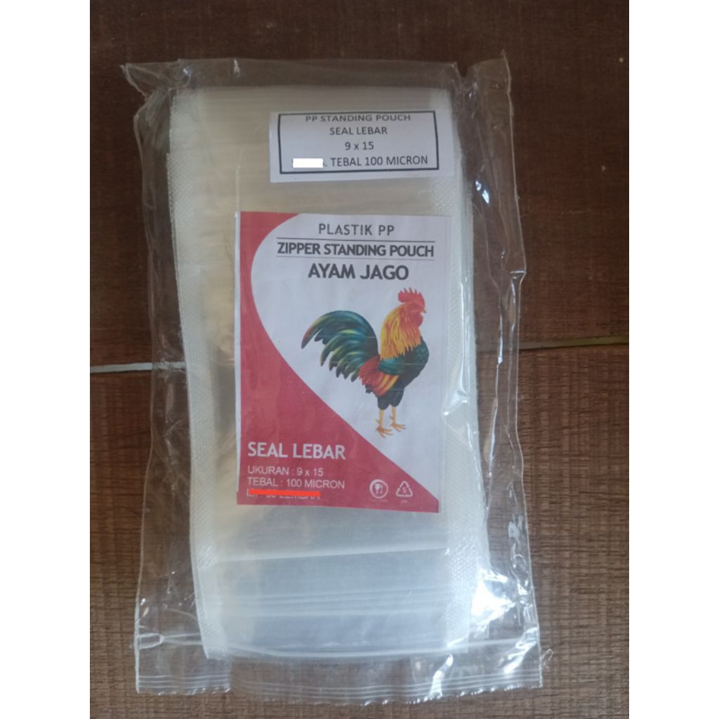 PP standing pouch 9x15 Eceran per lembar