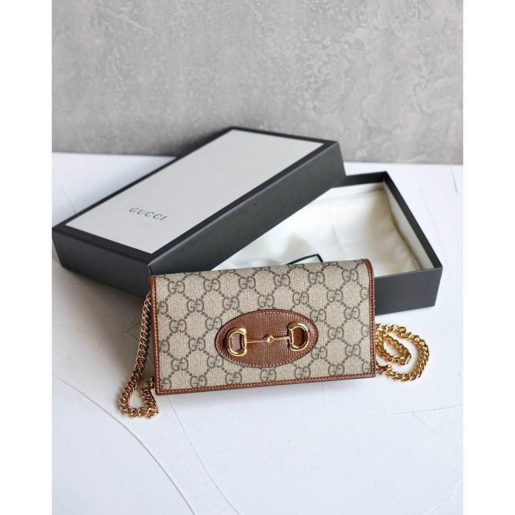 READY FINAL SALE  Gucci Horsebit WOC in Brown/ Ebony