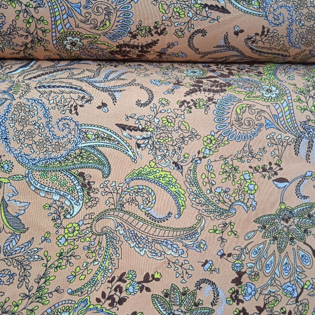 NEW KAIN RAYON TWILL PREMIUM IMPORT MOTIF BUNGA