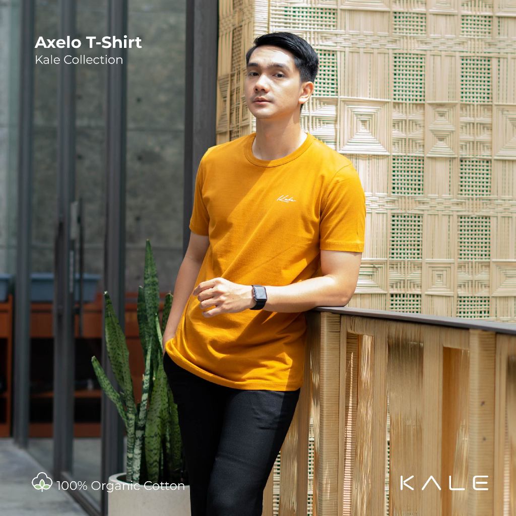 KALE Axelo T-shirt Basic Organic Cotton Asian Fit | Dark Mustard