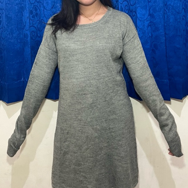 Tunik Rajut Lengan Panjang