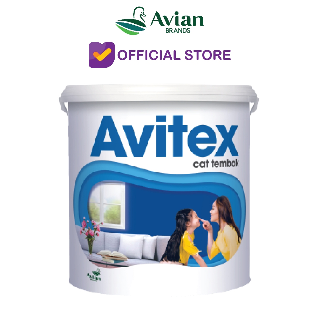 Cat Tembok Avian Avitex Interior Warna Putih 25 Kg