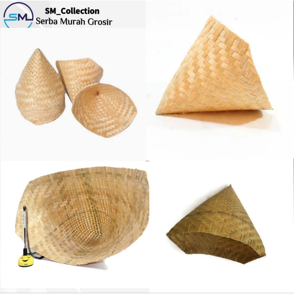 kukusan bambu/tumpeng bambu/kerucut bambu/anyaman bambu/kukusan nasi