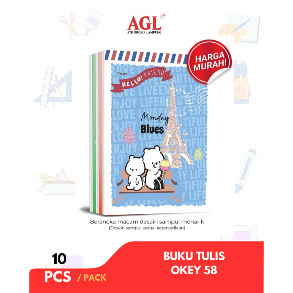

OKEY - (pcs) BUKU TULIS OKEY 58 LEMBAR ISI 10 BUKU - Grosir