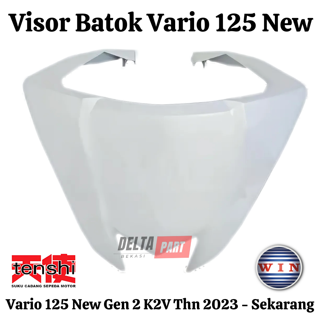 Visor Batok K2V Vario 125 NEW LED Gen2 2023 K2V PUTIH