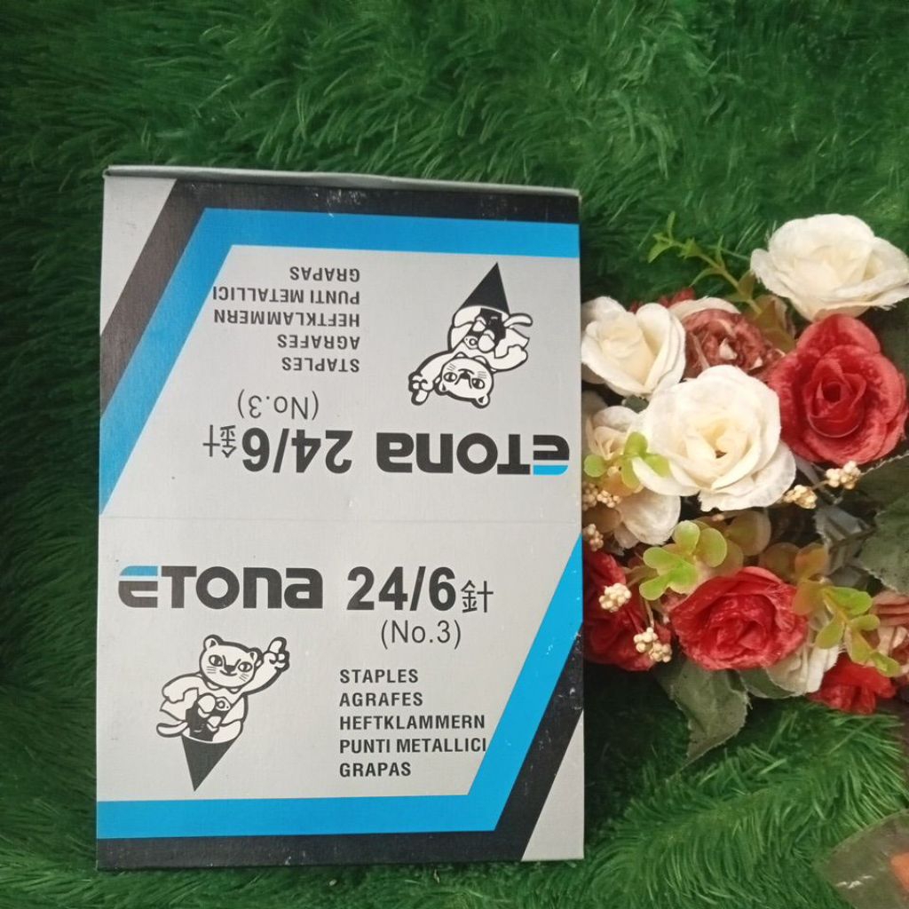 

isi stapler etona no. 24/6 (no. 3 ) isi 20 kotak murah
