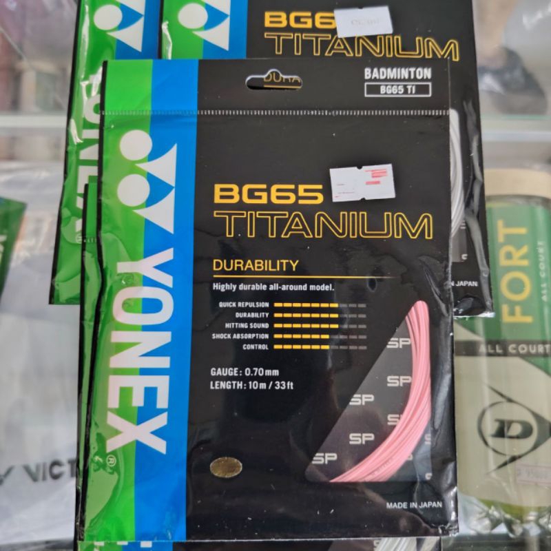 Senar Raket Badminton Yonex BG65 Titanium Original