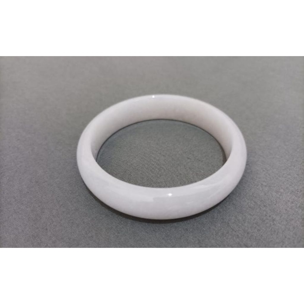 GELANG GIOK ASLI SERTFIKAT GELANG BATU GIOK PUTIH