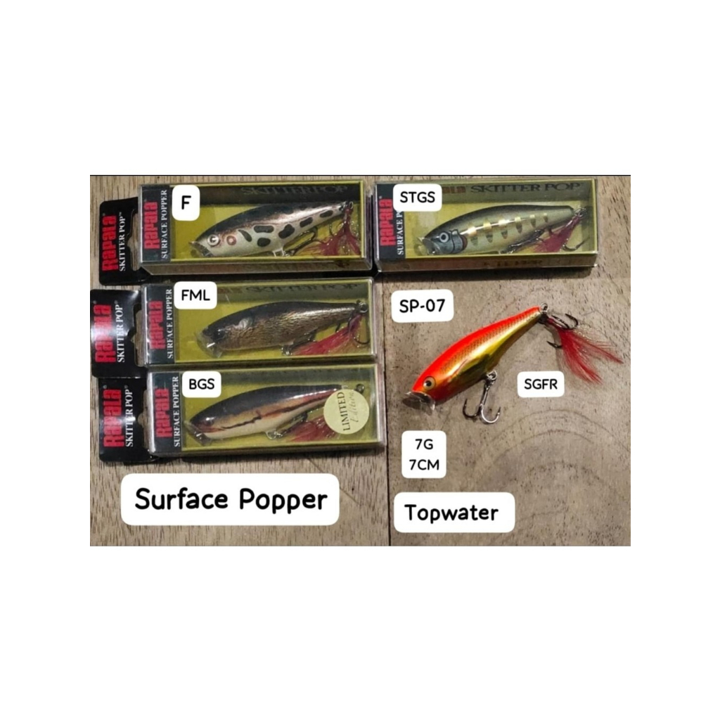 LURE / UMPAN RAPALA SKITTER POP SP07 , 7cm / 7gram