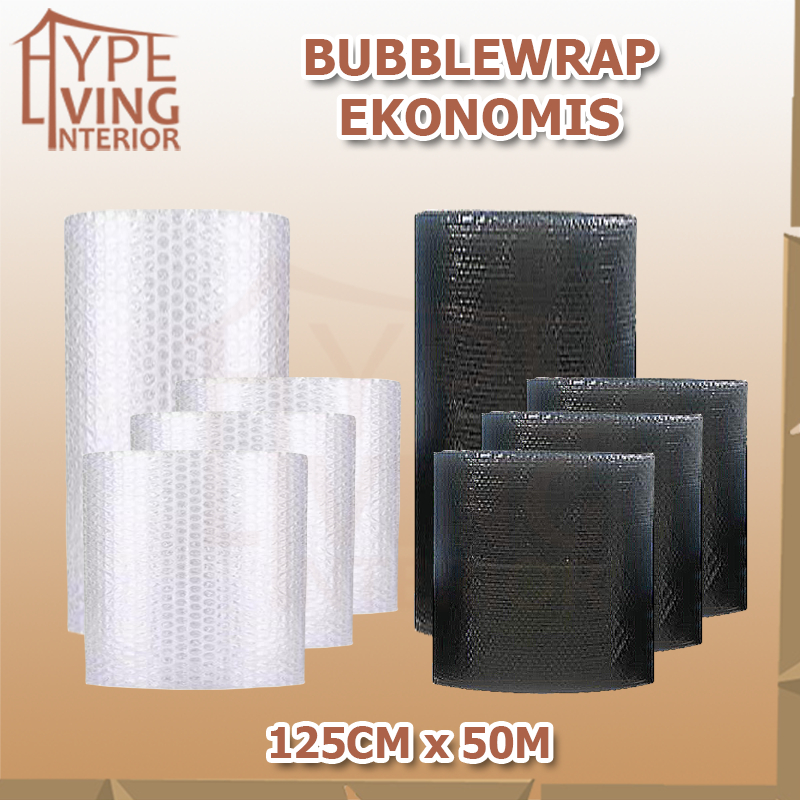 

[HYPE LIVING] Bubblewrap Kebutuhan Packing Kemasan Ekonomis Termurah/125 x 50M