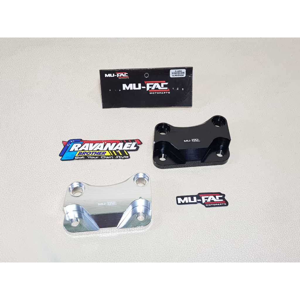 Braket Breket Adaptor Dudukan Kaliper Depan MX King MX-King 150 MUFAC Disc Cakram 300 mm