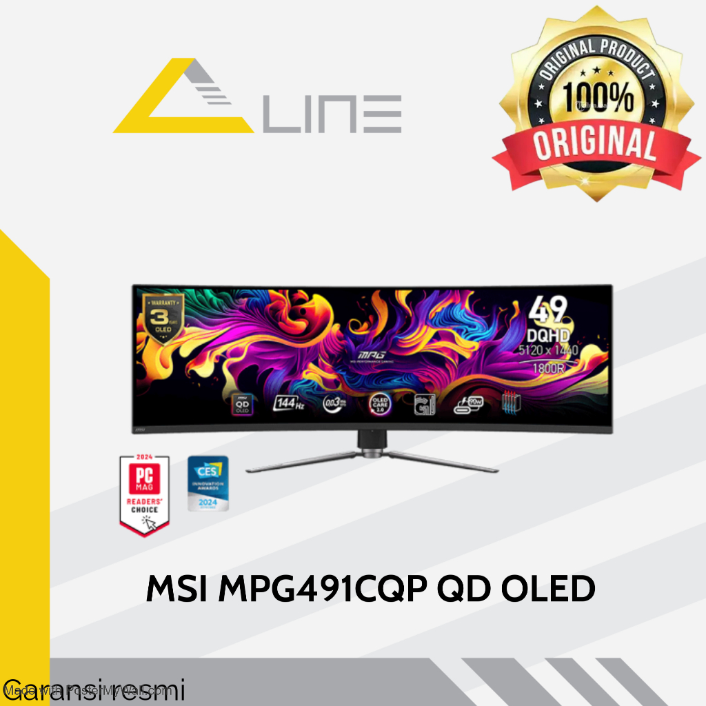 MSI Monitor LED MPG 491CQP QD-OLED / Monitor 49 Inch