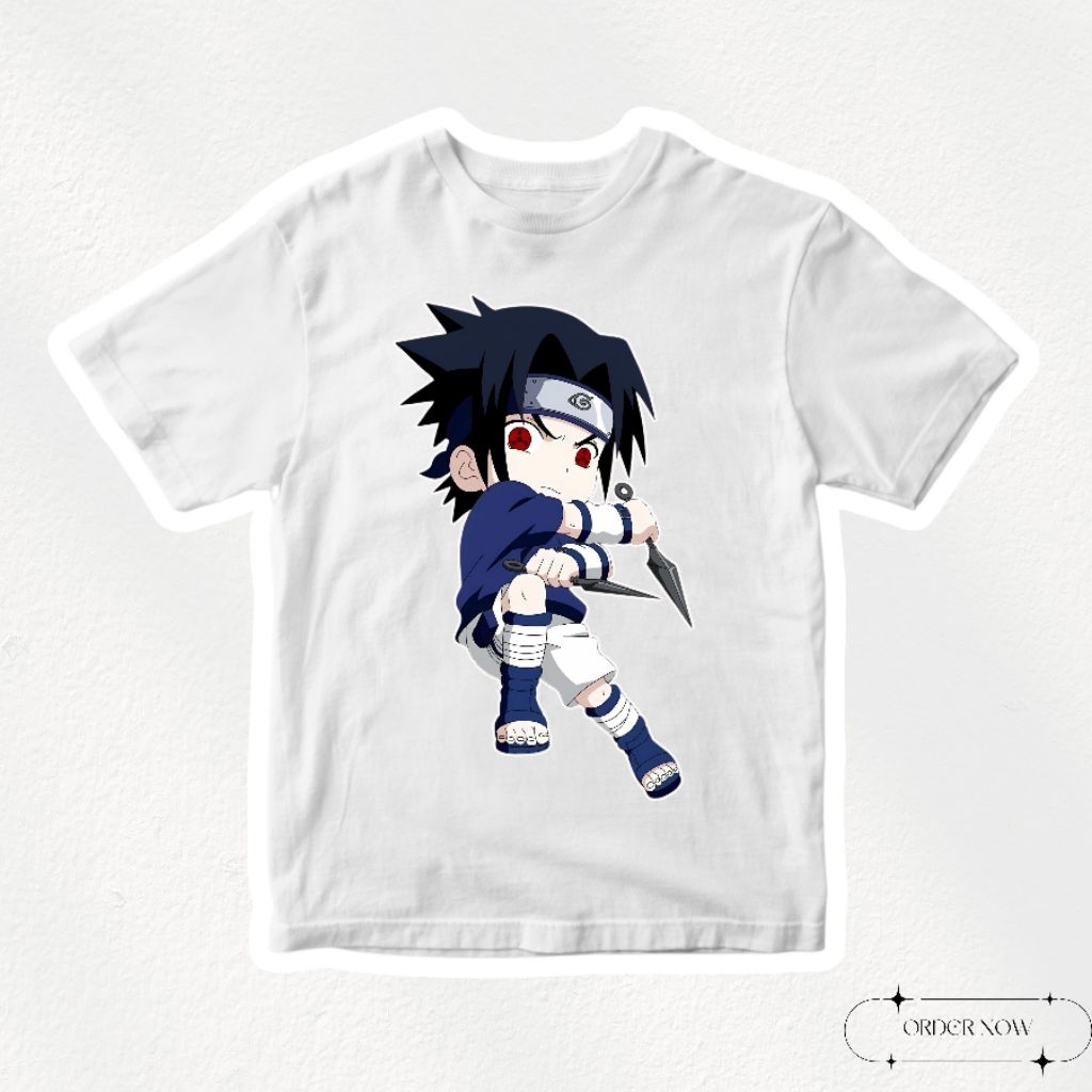KAOS ANAK ANIME - UCIHA SASUKE KECIL - NARUTO SHIPPUDEN - ANIME