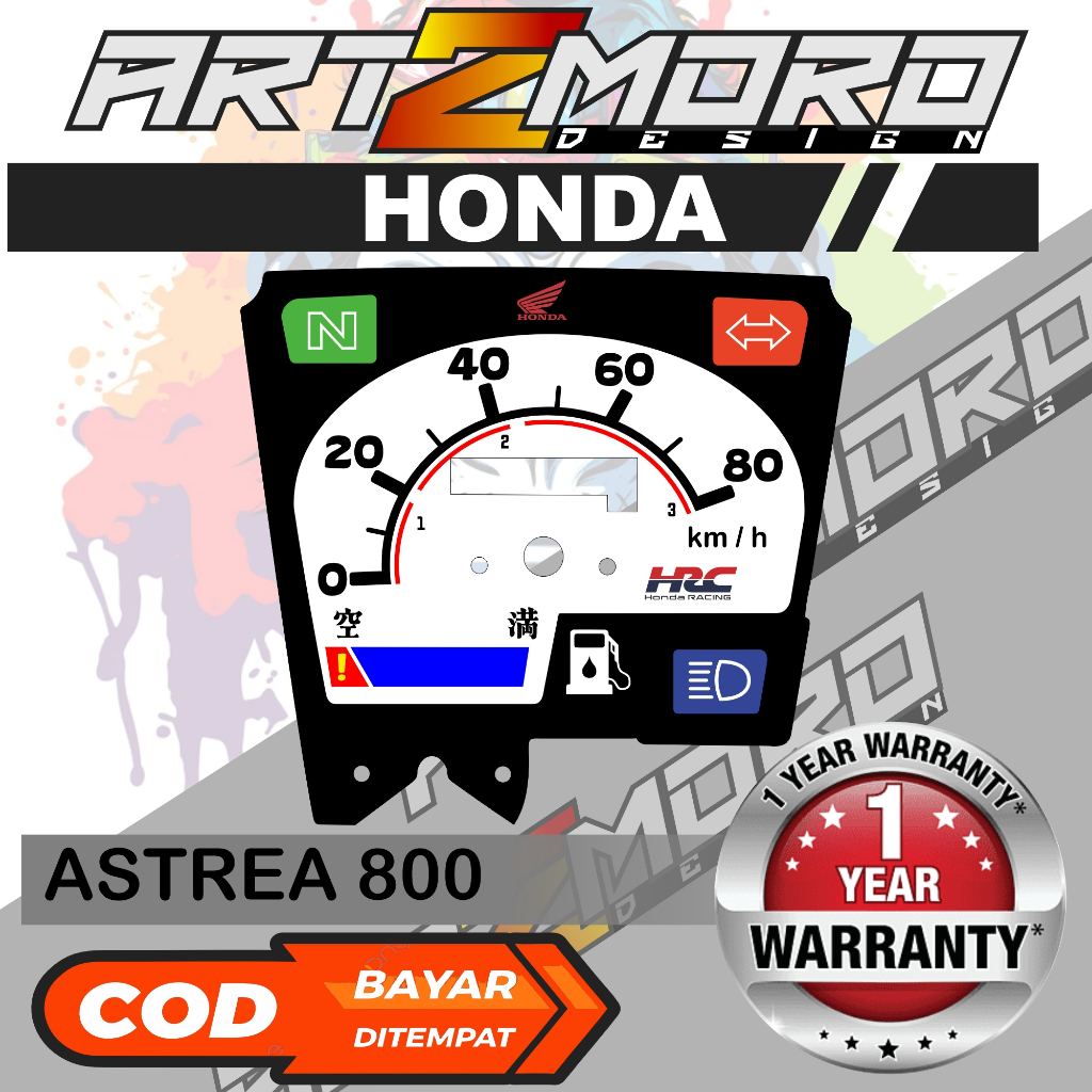PAPAN SPEEDOMETER CUSTOM HONDA ASTREA 800