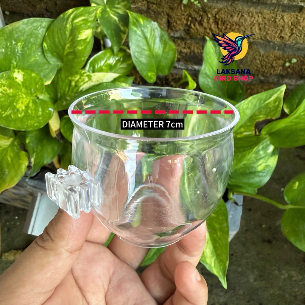 CEPUK PAKAN / CEPUK MINUM BURUNG, SIZE JUMBO CEPUK BULAT