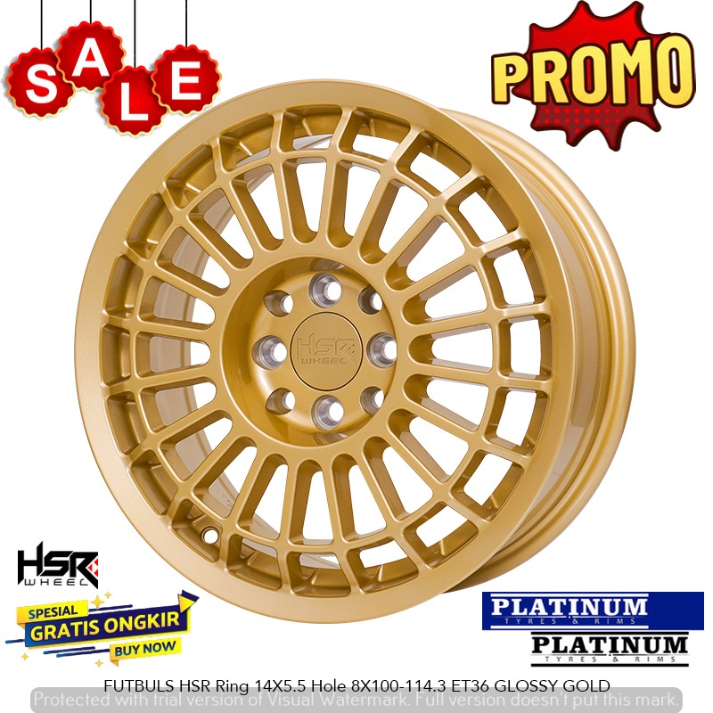 PROMO VELG MOBIL DAIHATSU XENIA RING 14 HSR FUTBULS TERLARIS 100% ORIGINAL HSR