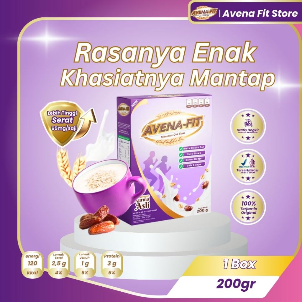 

Avena Fit Original 200 gr - Bantu Menurunkan Kadar Gula dan Kolesterol