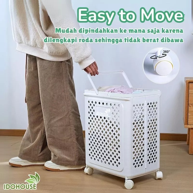 Keranjang Pakaian Kotor Aesthetic Keranjang Laundry Keranjang Baju Roda Keranjang Baju Jumbo Keranja