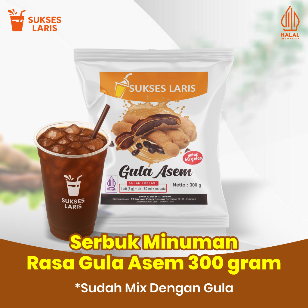 

POWDER DRINK MINUMAN VIRAL | BUBUK MINUMAN RASA GULA ASEM | SERBUK BUAH ASEM JAWA | BUBUK MINUMAN