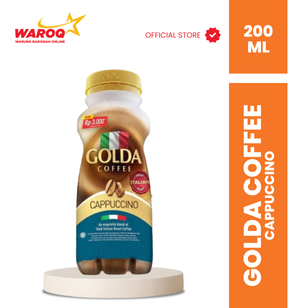 

GOLDA COFFEE CAPPUCCINO 200ML BOTOL (DUS)