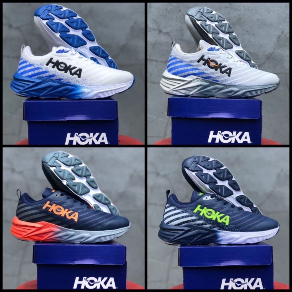SEPATU H0KA M4CH 5 RUNNING SPORT PRIA WANITA TERBARU | Sneakers Kets Sport Running Training Cowok Ce