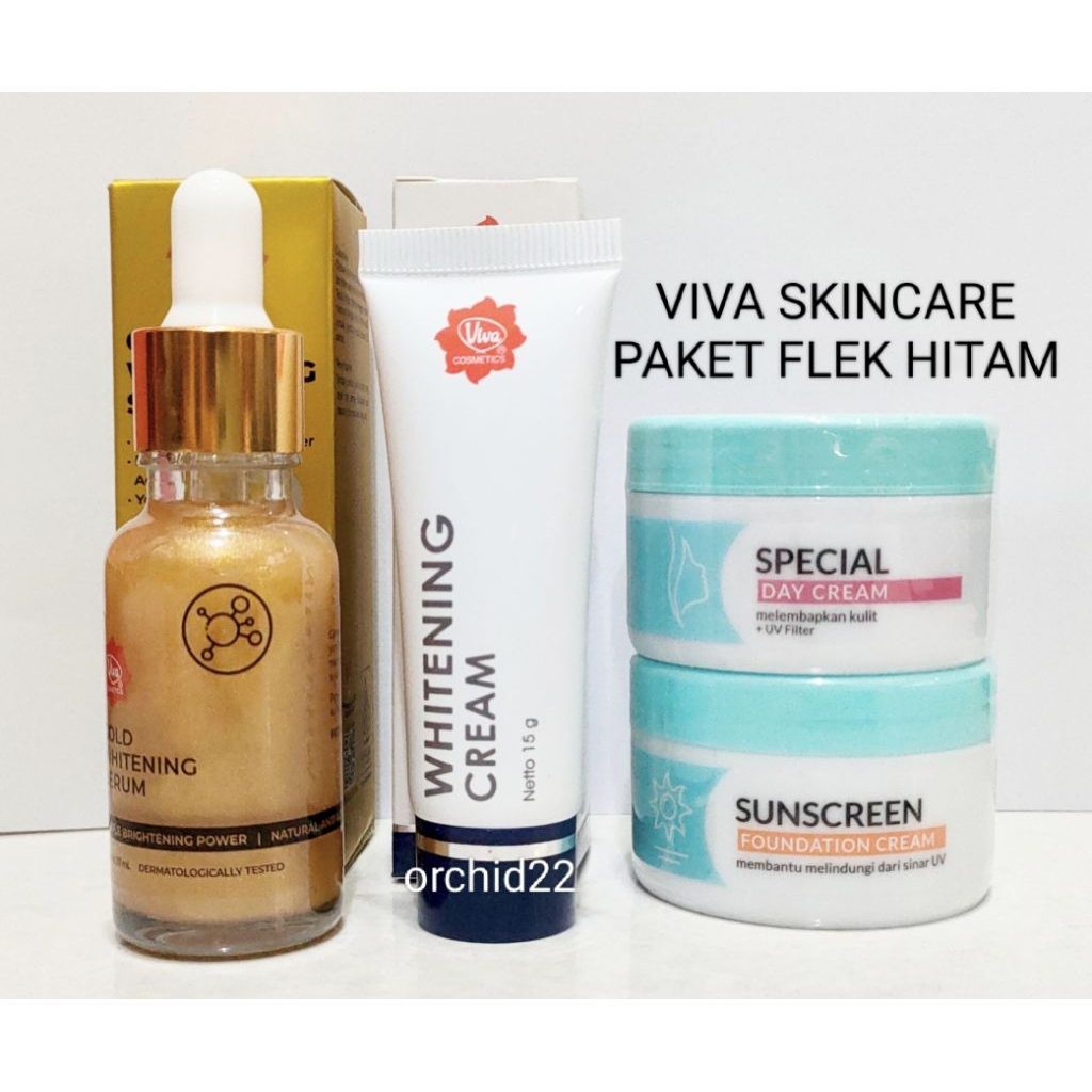 VIVA SKINCARE PAKET FLEK HITAM/PELEMBAB WAJAH FLEK HITAM [ORIGINAL]